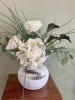 Blue Hydrangea White Roses